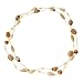Natural Tone Ceramic Beaded Long Collar Necklace