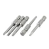 uxcell　トライアングルドライバービット　ハードウェアツール　5個いり　6.3mm六角シャンク　3mmチップ