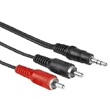Hama 3.5mm Stereo Plug to 2 x Phono cable, 2m