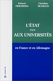 L\'Etat face aux universités en France et en Allemagne