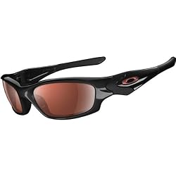 Oakley Straight Jacket Men's Polarized Sport Fishing Specific Fashion Sunglasses - Polished Black/VR28