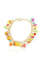 Edien Pulsera Graffiti Dorado / Rojo