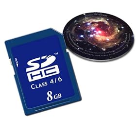 BLAZING 8GB SDHC Class 4/6 ( Secure Digital High Capacity ) Memory Card for Canon PowerShot SD780 IS / PowerShot SX20 IS / Digital Rebel Xsi and More Digital Cameras ***Includes Beatifully Rendered Stellar Nebula MousePad***