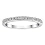 10k White Gold Round Diamond Band (1/6 cttw, J-K Color, I2-I3 Clarity), Size 7