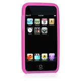 Premium Silicone Skin Case Cover with Screen Protector for iPod Touch 2 Geneartion 2 8gb 16gb 32gb MP3 Player (iPod Touch 2 Not included), Magenta
