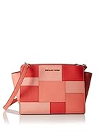 Michael Kors Bandolera Selma Medium Saffiano Messenger (Rosa)
