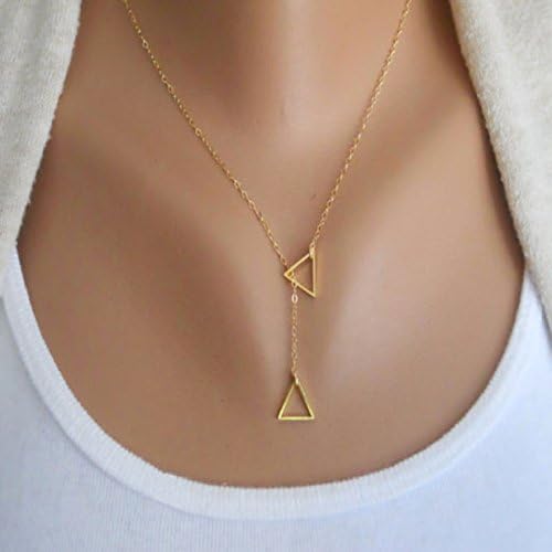 ABC® Women Simple Little Triangular Chian Bar Bohemia Alloy Necklace