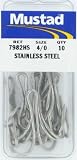 Dublin Point Double Hook (fang) size 4/0 10per Box Stainless