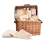 Spa-In-A-Basket With Honey Vanilla Scent, Comfy Slippers, And Massage Tool