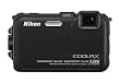 Nikon COOLPIX AW100 16 MP CMOS Waterproof Digital Camera with GPS and Full HD 1080p Video (Black)