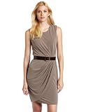 Calvin Klein Women's Sleeveless Belted Matte Jersey Dress