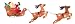 Outdoor Living : Premier 20 Bulb 3 Piece Santa/Sleigh