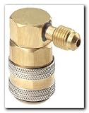 FJC 90 Degree R134a Quick Coupler Low Side 1/4