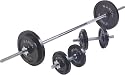 MARCY 50KG BARBELL & DUMBELL WEIGHT SET