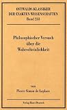 Philosophischer Versuch über die Wahrscheinlichkeit