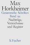 NachtrÃ¤ge, Verzeichnisse und Register
