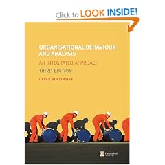 Organisational Behaviour and Analysis: An Integrated Approach