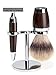 MÜHLE - 3-tlg. Rasierset Silvertip Fibres® / Rasierhobel - STYLO Serie - Griffe Grenadill-Holz