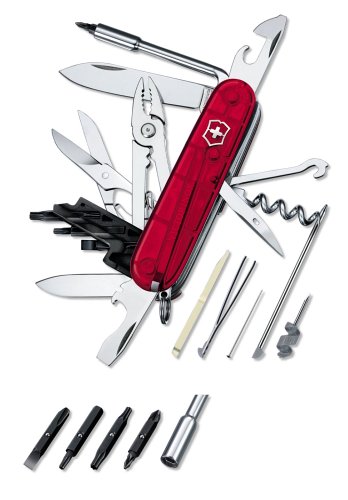 Victorinox Swiss Army CyberTool 34 Translucent Pocket Knife (Ruby) Victorinox Swiss Army CyberTool 34 Translucent Pocket Knife (Ruby)