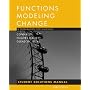 Functions Modeling Change, Student Solutions Manual: A Preparation for Calculus