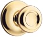 Kwikset 200T 3 CP Tylo Hall/Closet Knob, Polished Brass