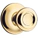 Kwikset 200T 3 CP Tylo Hall/Closet Knob, Polished Brass