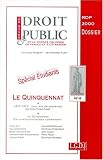 Le quinquennat (dossier special etudiant extrait rdp 4-2000)