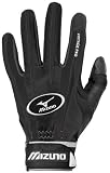  : Mizuno Vintage Pro Youth G2 Batting Glove (Black, Large)
