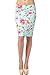 82 Days Women'S Ponte Roma Above Knee Pencil Skirt with Print - Print