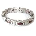 Silver Cubic Zirconia 8 Men's Iced Out Bracelet