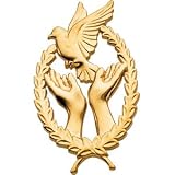 10K Yellow Gold 29.25X17.75 mm Remembrance Lapel Pin