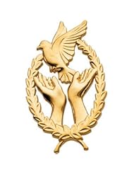 10K Yellow Gold 29.25X17.75 mm Remembrance Lapel Pin