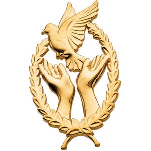 14K Yellow Gold Remembrance Lapel Pin by 