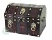 Antique Pirate Treasure Chest with Lion Rings