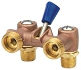 Homewerks VWM-DUA-F3B Washing Machine Valve, Male Pipe Thread, Brass, 1/2-Inch