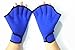 Harryshell(TM)Water Resistance Fins Hand Glove Training Fingerless Webbed Flippers Paddle Swim Gloves (Blue, Big)