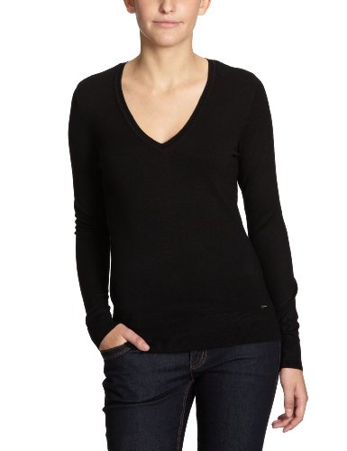 ESPRIT N28810 Damen Pullover, Gr. 42  Schwarz (001 ) Preisvergleich