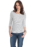 Seraphine セラフィン マタニティトップ Luna 3/4スリーブマタニティナーシングトップ サイズL ブルーストライプ 授乳対応