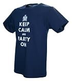 Technics / DMC Keep Calm and Party On T-Shirt Navy L