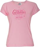 St. Louis Cardinals Women's Pink Authentic Collection Momentum Cap Sleeve Tee