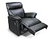Kitchen & Housewares : Black Leather Sofa Motion Club Chair Reclliner