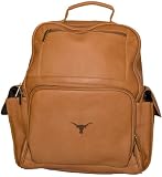 NCAA Texas Longhorns Tan Leather Large Computer Backpack