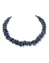 925 Sterling Silver 4-4.5mm Freshwater Cultured Peacock Pearl Necklace