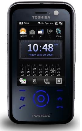 Toshiba - Portégé G810 - Smartphone - GSM/EDGE/HSDPA - Windows Mobile 6.1 - GPS intégré - Wifi - Photo 3 MP - Bluetooth
