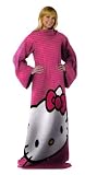 The Northwest Company 48-Inch by 71-Inch Adult Comfy Throw with Sleeves and Sanrio's Hello Kitty Big Face Design