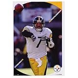 Pittsburgh Steelers (Ben Roethlisberger Throwing Football) Sports Poster Print