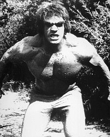 Lou Ferrigno As The Incredible Hulk From The Incredible Hulk #2 - Black & White Movie Photo- Large Wall Poster Size Print - Size 25x20" (60x50cm) Picture