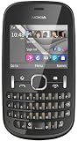 Nokia Asha 201 Mobile Phone on O2 / QWERTY/ Pay as you go / Pre-Pay / PAYG - Graphite (Including £10 Airtime)