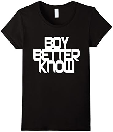 Women's Boy Better Know t-shirt Large Black