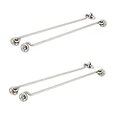 uxcell 窓フック アイホルダー ラッチロックホルダー ねじマウント 4個